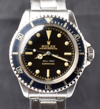 Rolex Submariner PCG Chapter Ring Gilt Tropical Dial MK I 5512 - The Vintage Concept