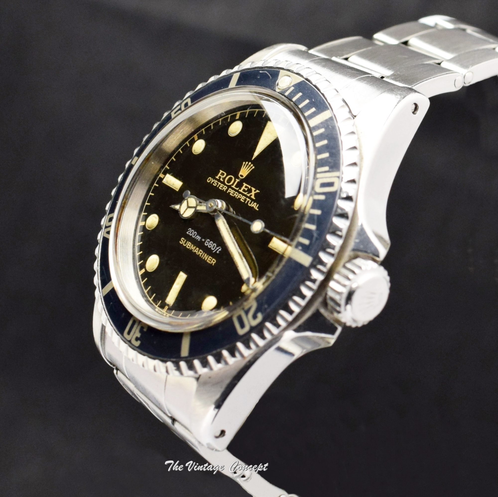 Rolex Submariner PCG Chapter Ring Gilt Tropical Dial MK I 5512 - The ...