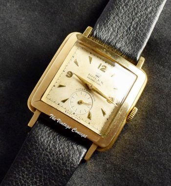 Rolex 18K YG Gold Square Shape Bubbleback 4643 (SOLD) - The Vintage Concept