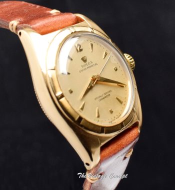 Rolex 18K Yellow Gold Bubbleback 6011 (SOLD) - The Vintage Concept