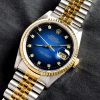 Rolex Datejust Two-Tone Vignette Ombre Blue Dial w/ Diamond Indexes 16233 (SOLD)
