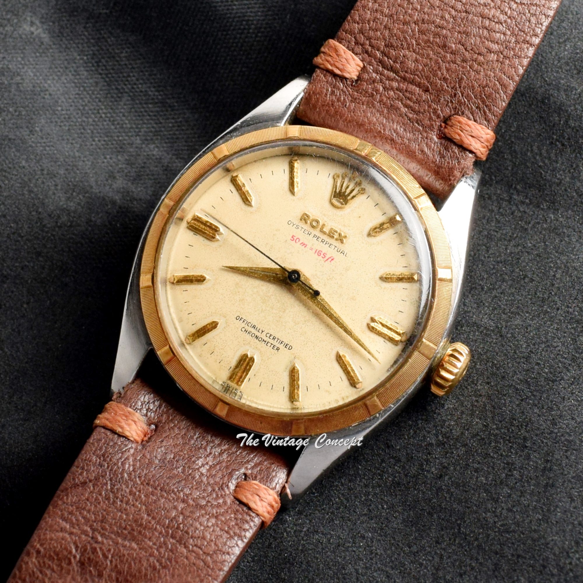 Rolex Oyster Perpetual Red Depth "50m=165ft" 6581 - The Vintage Concept