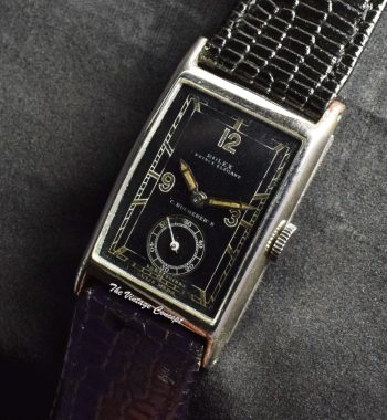 Rolex Prince Elegant "C.Bucherer's" Black Dial 2877 (SOLD) - The Vintage Concept