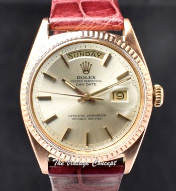 Rolex Day-Date 18K RG Silver Dial 1803 (SOLD) - The Vintage Concept