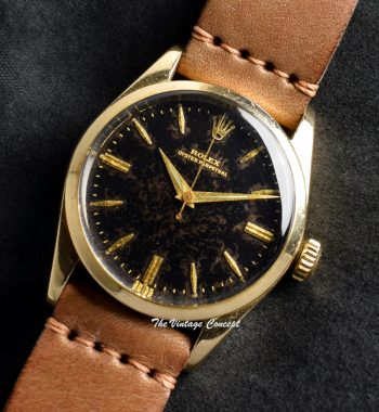 Rolex Gold Cap Oyster Perpetual Gilt Dial 6634 (SOLD) - The Vintage Concept
