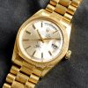 Rolex Day-Date 18K YG Bark Finish Silver Dial Omani 1807 (SOLD)