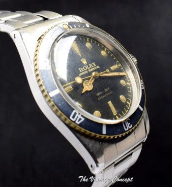 Rolex Submariner Small Crown Gilt Dial 6536/1 (SOLD) - The Vintage Concept
