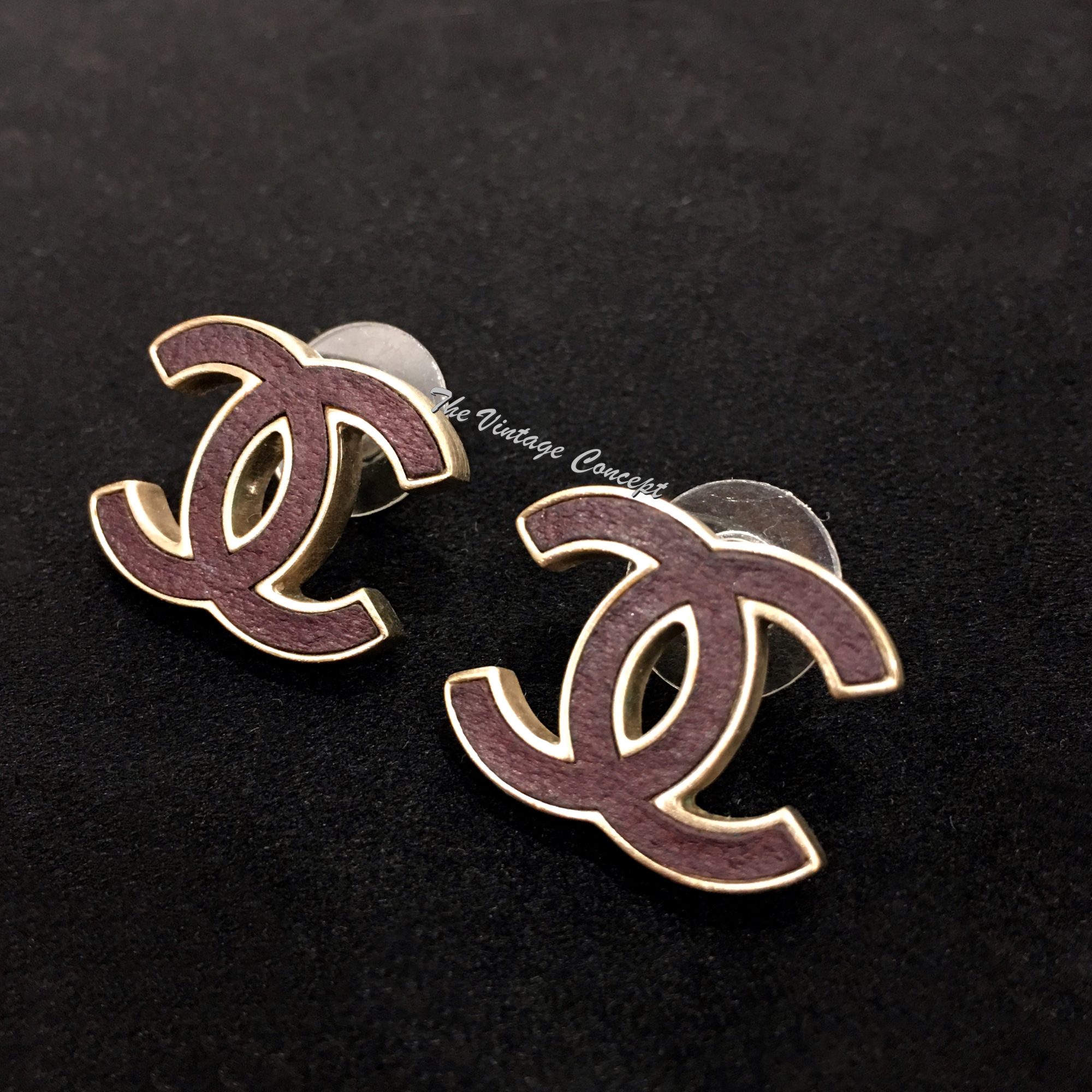 Chanel Steel CC Logo Pieces Earrings B12P - The Vintage Concept