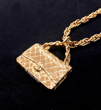 Chanel Gold Tone Chanel Bag Necklace 95P (SOLD) - The Vintage Concept