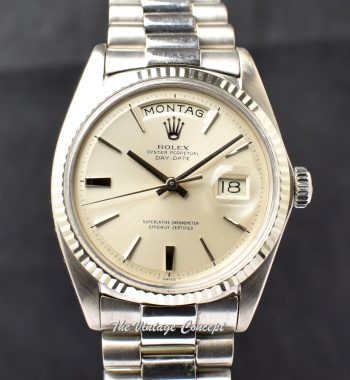 Rolex Day-Date 18K WG Silver Dial 1803 (SOLD) - The Vintage Concept