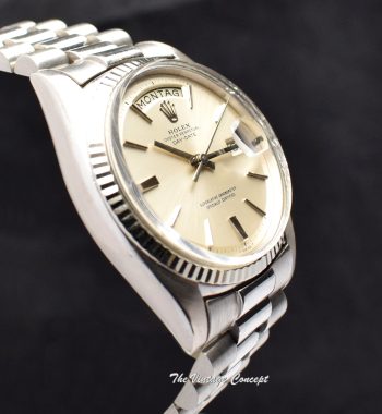Rolex Day-Date 18K WG Silver Dial 1803 - The Vintage Concept