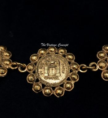 Chanel Gold Tone Pendant Bracelet from 80's - The Vintage Concept