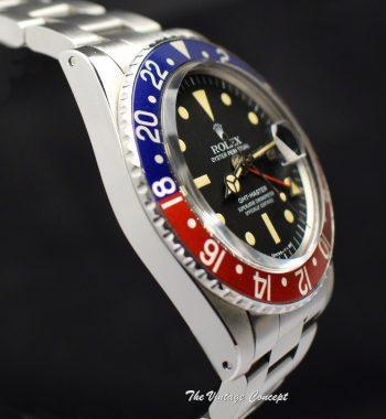Rolex Steel GMT-Master Matte Dial Radial Dial MK III 1675 (SOLD) - The Vintage Concept