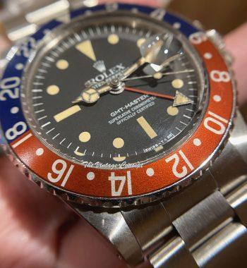 Rolex Steel GMT-Master Matte Dial Radial Dial MK III 1675 - The Vintage Concept