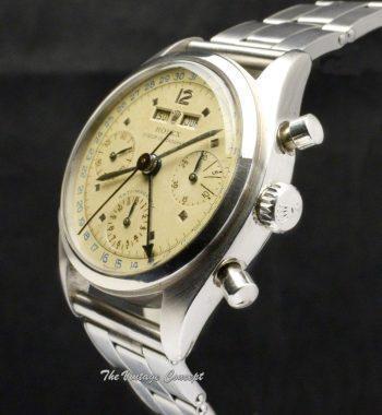 Rolex Killy Triple Date Calendar Chronograph Stainless Steel Creamy Dial 6036 - The Vintage Concept