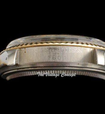 Rolex Datejust Yellow Gold & Steel Matte Black Dial 1601 - The Vintage Concept