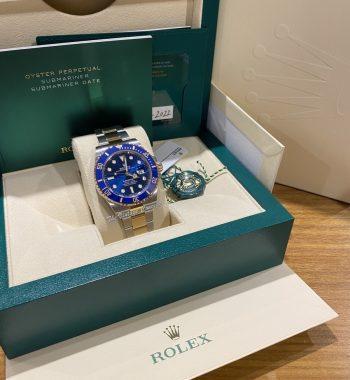 2022 Brand New Unworn Rolex Submariner Yellow Gold and Steel Two-Tone Blue Dial 126613LB (Full Set) - The Vintage Concept