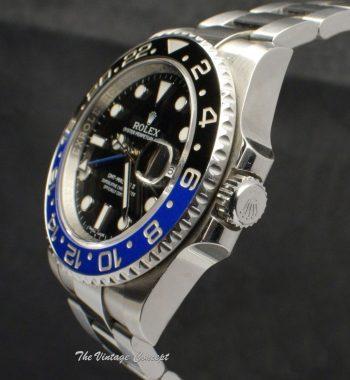 Pre-Owned Rolex Steel GMT-Master II Batman 116710BLNR (Full Set) (SOLD) - The Vintage Concept