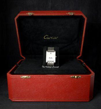 Cartier Tank à Guichets 150th Anniversary CPCP Platinum Jump Hour Limited Edition w/ Bracelet - The Vintage Concept