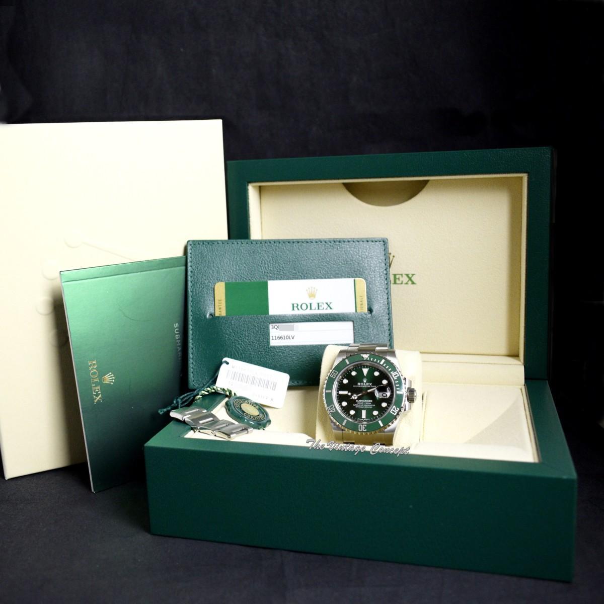 Rolex Submariner Hulk Box And Papers - Green Dial - 2020 116610LV 2020 »  Watches catalog