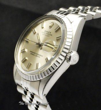 Rolex Oyster Perpetual Datejust Silver Wideboy Dial 1603 (SOLD) - The Vintage Concept