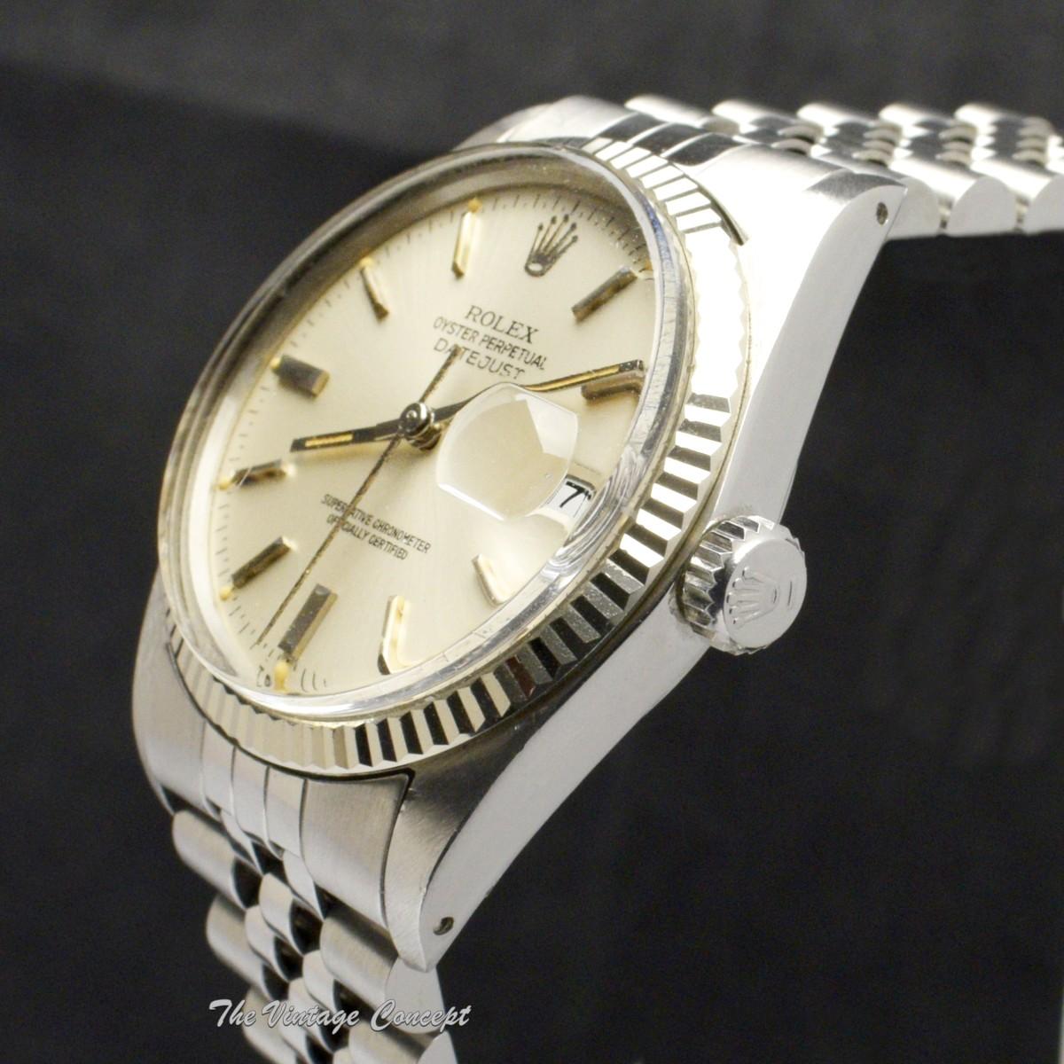 Rolex Oyster Perpetual Datejust Silver Dial 16014 w/ Original 