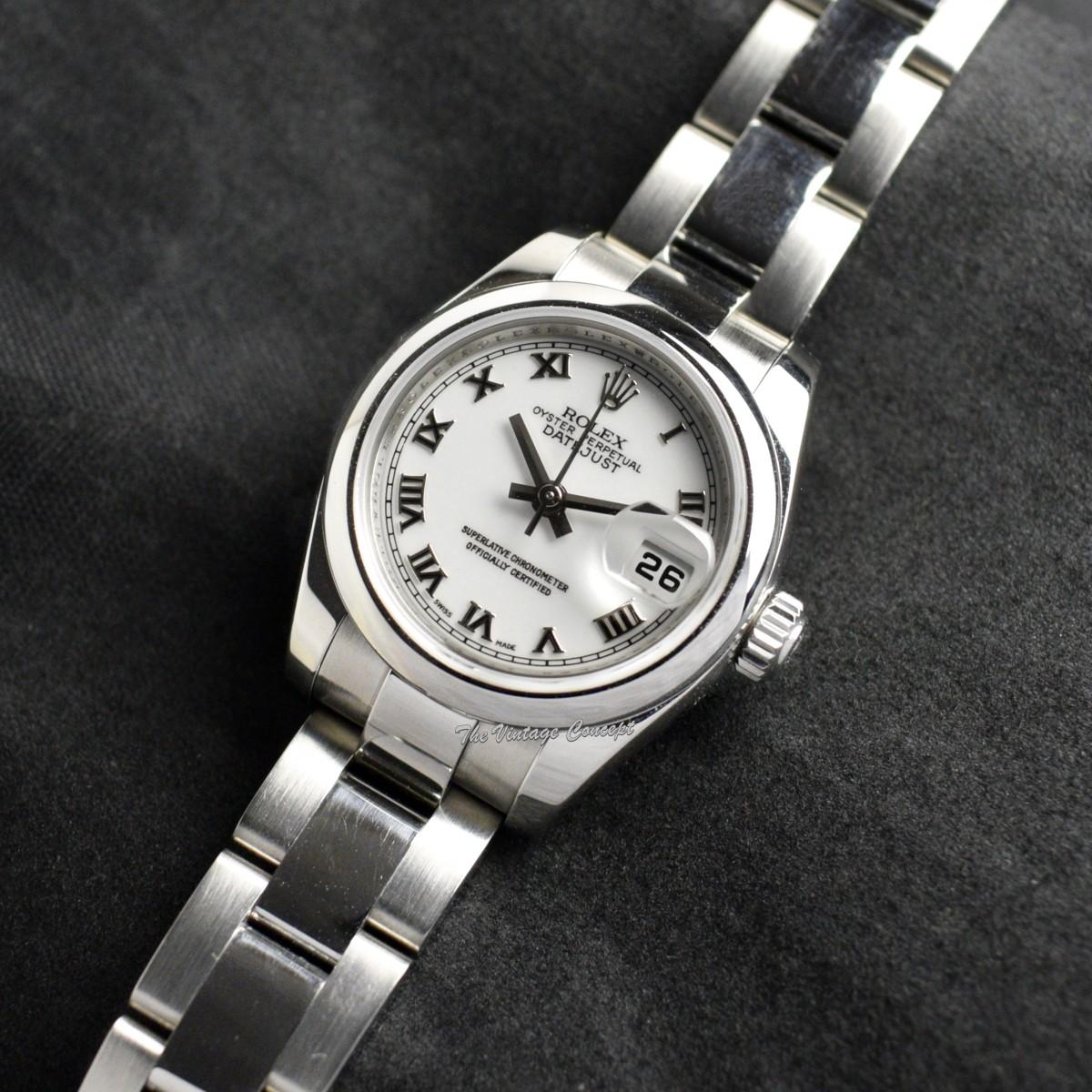 Rolex Lady Datejust White Dial Roman Indexes 179160