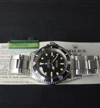 Rolex Submariner Matte Dial 5513 w/ Paper & Tag - The Vintage Concept