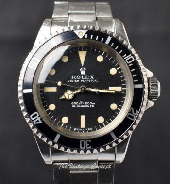 Rolex Submariner Matte Dial 5513 w/ Paper & Tag - The Vintage Concept