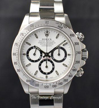 Rolex Steel Daytona Cosmograph "A Series" White Dial 16520 (Full Set) (SOLD) - The Vintage Concept