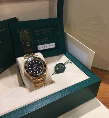 2023 Brand New Rolex Submariner 18K Yellow Gold Black Dial 126618LN (Full Set) (SOLD) - The Vintage Concept