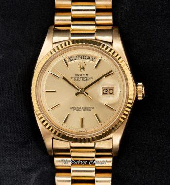 Rolex Day-Date 18K Yellow Gold Champagne Dial 1803 - The Vintage Concept