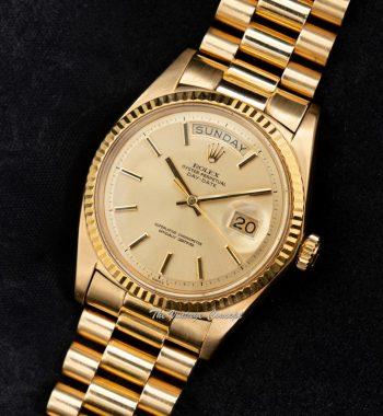 Rolex Day-Date 18K Yellow Gold Champagne Dial 1803