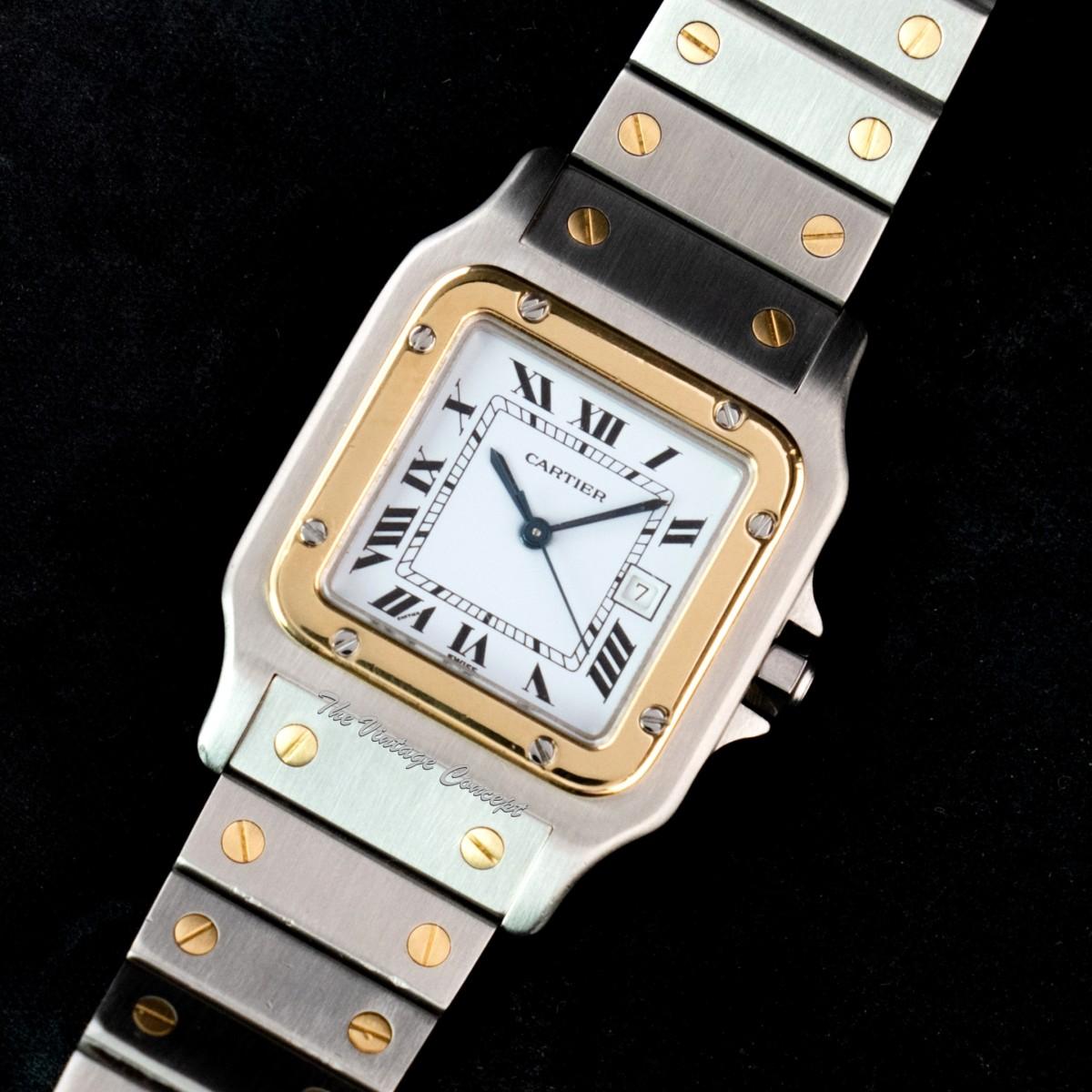 Cartier Large Two-Tone 18K Yellow Gold & Stainless Steel Santos Galbée Automatic 2961 (SOLD)
