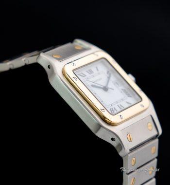 Cartier Large Two-Tone 18K Yellow Gold & Stainless Steel Santos Galbée Automatic 2961 - The Vintage Concept