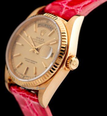 Rolex Day-Date 18K Yellow Gold Champagne Dial 18038 (SOLD) - The Vintage Concept