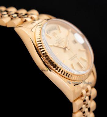 Rolex Day-Date 18K Yellow Gold Gold Dial 1803 w/ Jubilee Bracelet (SOLD) - The Vintage Concept