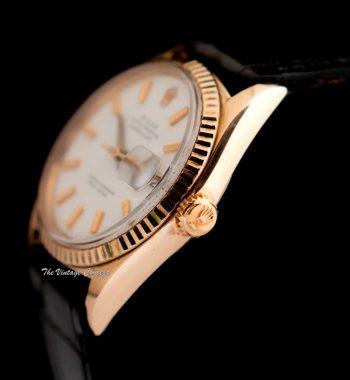 Rolex Datejust 14K Yellow Gold White Dial 1601 - The Vintage Concept