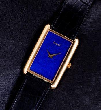 Piaget 18K Yellow Gold Lapis Lazuli Dial Manual Wind Watch