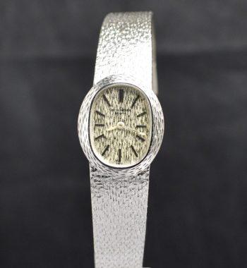 Patek Philippe Lady 18K White Gold Ellipse 4111/1 Manual Wind Watch (SOLD) - The Vintage Concept