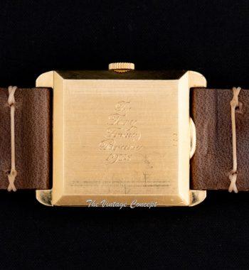Cartier 18K YG Square 3,6,9 Indexes Dial - The Vintage Concept