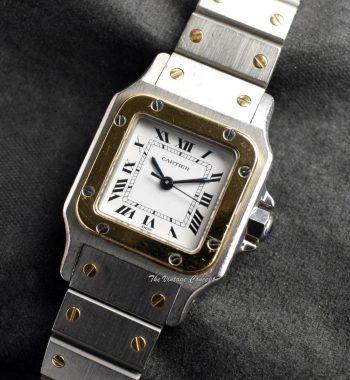 Cartier Two-Tone 18K Yellow Gold & Stainless Steel Santos Automatic 0902