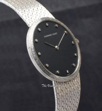 Audemars Piguet 18K WG Black Matte Dial with Diamond Indexes 95621 - The Vintage Concept