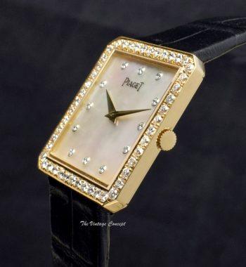 Piaget Protocole Manual 18K Yellow Gold Mother of Pearl Dial w/ Factory Diamond 9154 (SOLD) - The Vintage Concept