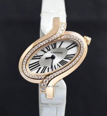 Cartier 18K Rose Gold Delices De Cartier w/Diamond Bezel Quartz 3382 - The Vintage Concept