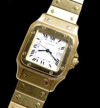 Cartier 18K Yellow Gold Santos Or Massif Automatic 2960 w/ Bracelet