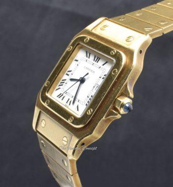 Cartier 18K Yellow Gold Santos Or Massif Automatic 2960 w/ Bracelet - The Vintage Concept