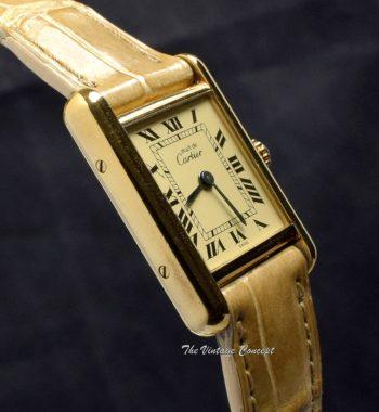 Vintage Cartier Tank Vermeil Gold Plated Silver Quartz 366001 from 1980’s (SOLD) - The Vintage Concept