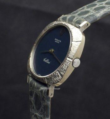 Rolex 18K WG Cellini Blue Dial 3878 - The Vintage Concept