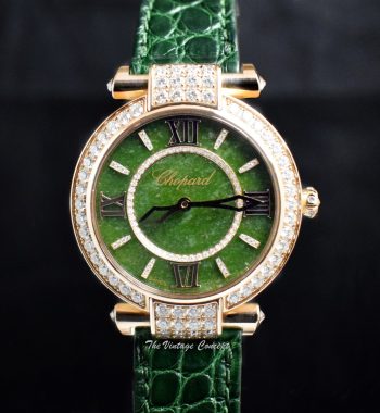 Chopard 18K Rose Gold Imperiale Jade Stone Dial Chinese New Year 2015 Limited Edition 4242 (SOLD) - The Vintage Concept